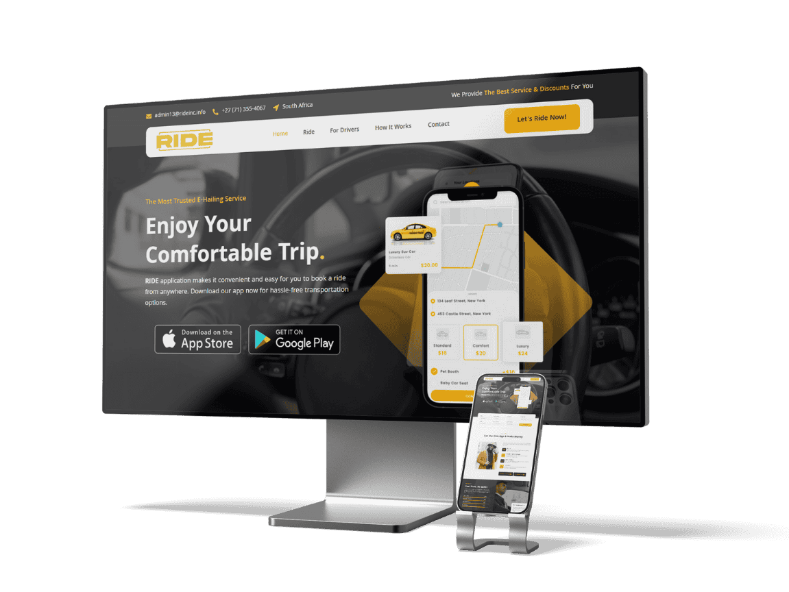 Responsive web design screens